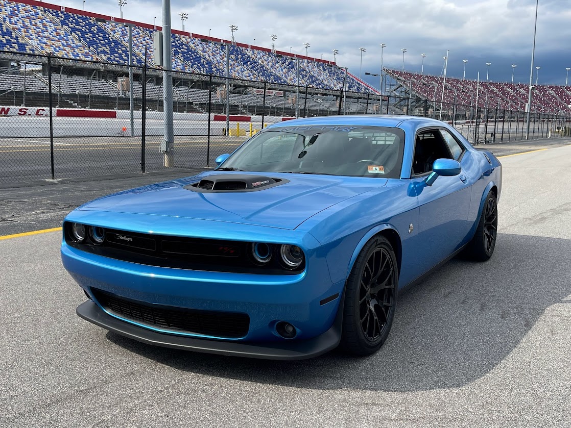 B5 Blue Dodge Challenger at Darlington Raceway