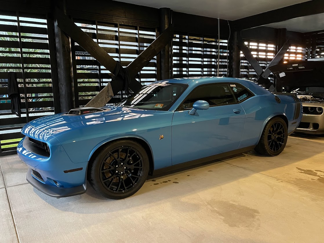B5 Blue Challenger during a road trip